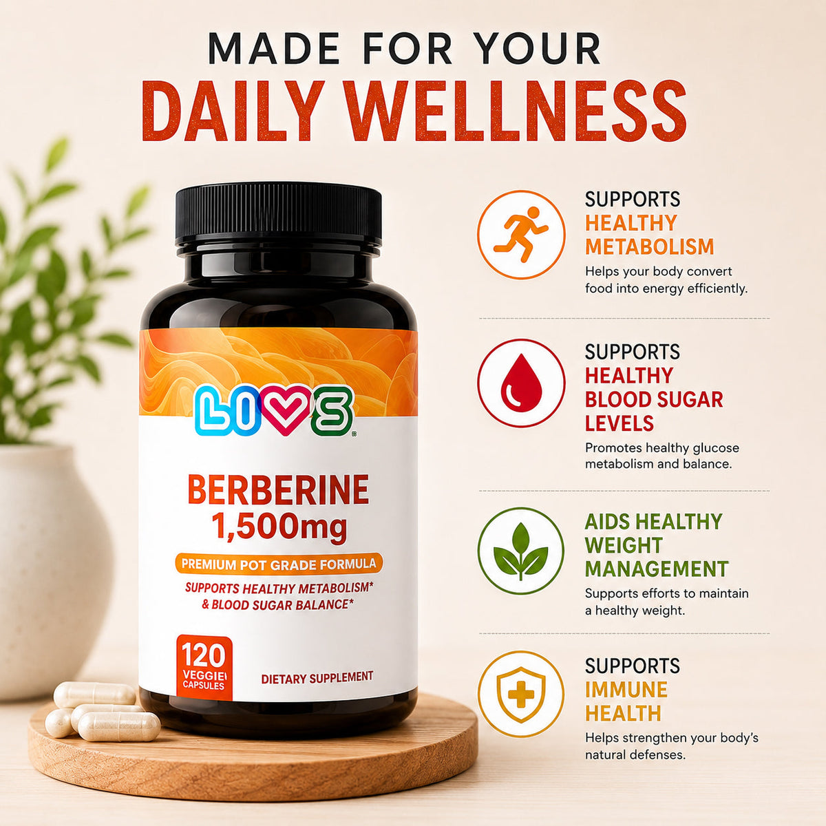Berberine 1,500mg