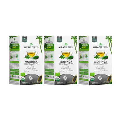 Organic Moringa Tea - Earl Grey - Low Caffeine Herbal Tea
