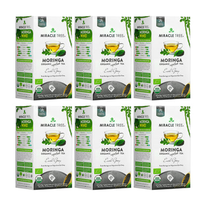 Organic Moringa Tea - Earl Grey - Low Caffeine Herbal Tea